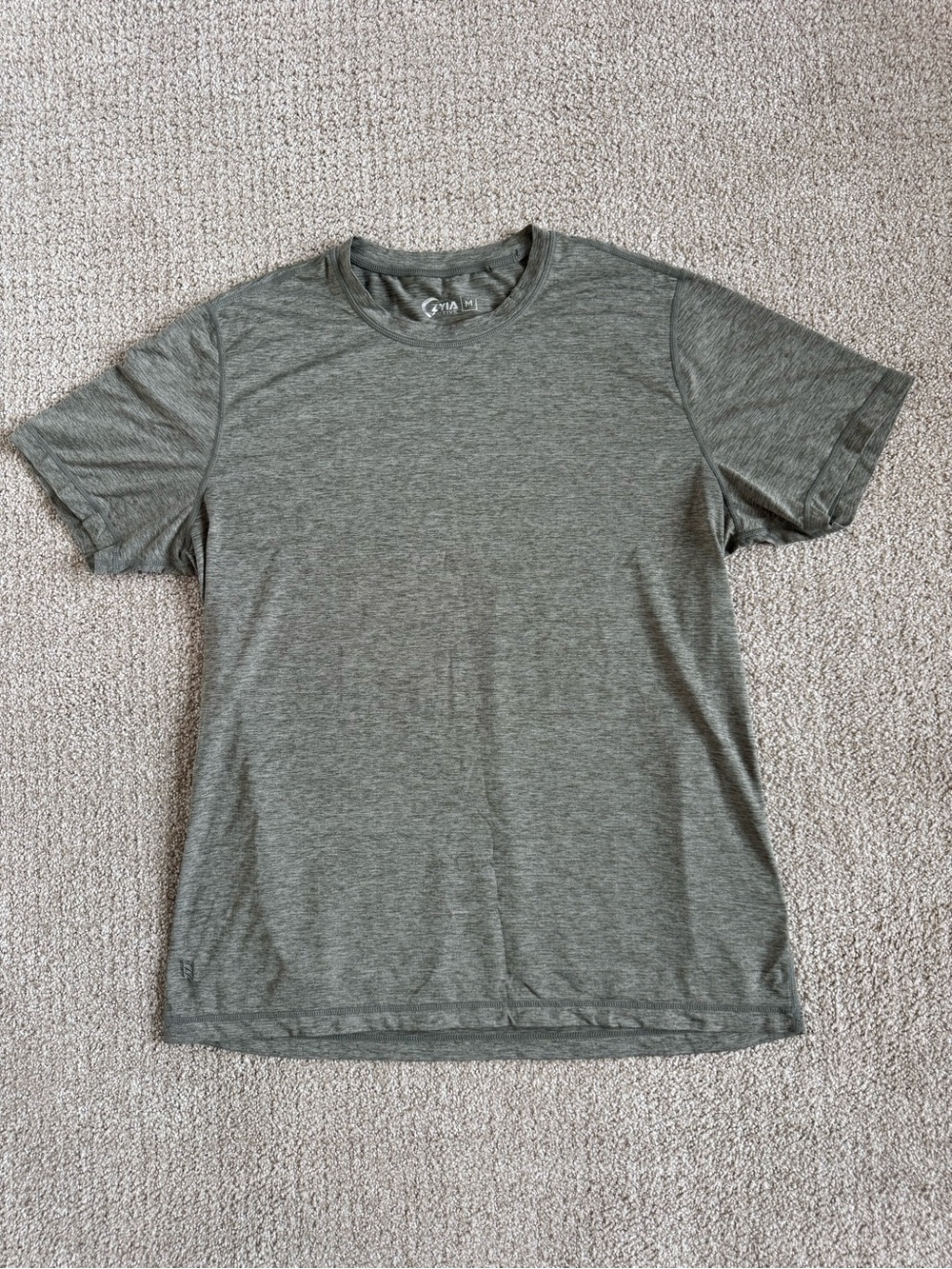 Zyia mens activewear short sleeve shirt